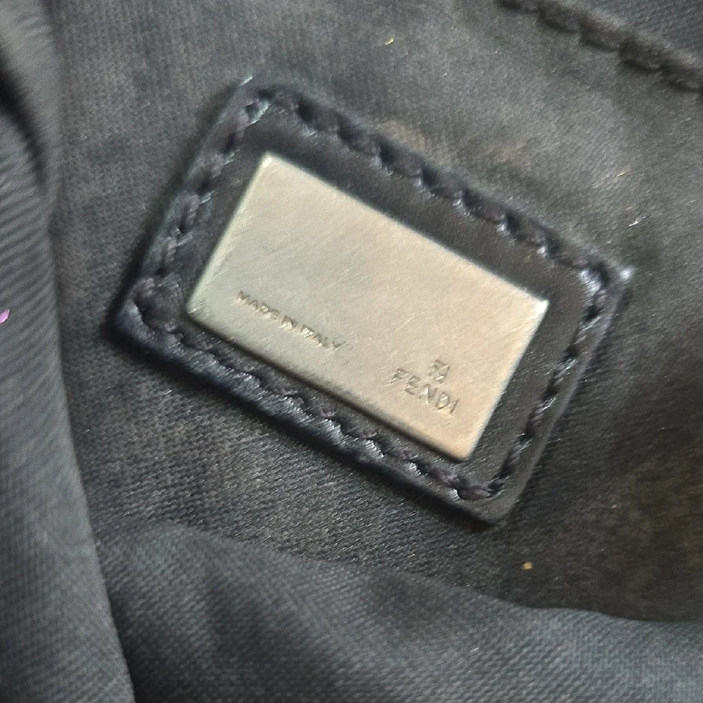 Fendi Black Monogram Shoulder Bag - Picture 6 of 10